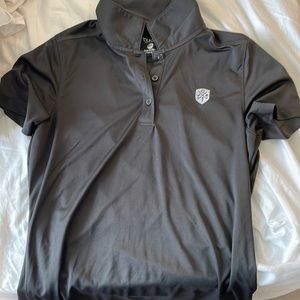 Grey golf polo